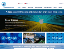 Tablet Screenshot of powerphotonic.com